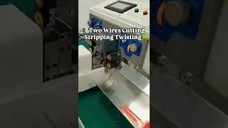 Automatic Double Wires Cutting Stripping Twisting Machine #wireworks