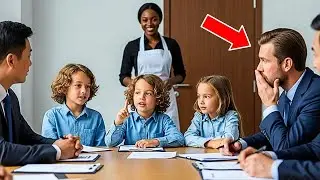 Billionaire CEO Panics Without a Chinese Translator, Even 7 Year Old Triplets Take Over, as fo