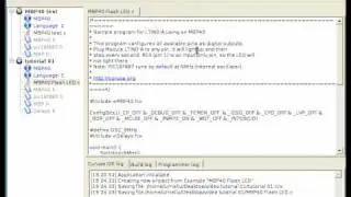 Curuxa IDE - opening example, flashing LEDs with MBP40
