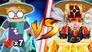 Gcube Abuser VS No1Aryan bg In Bedwars Blockman (BLOCKMAN GO) || No1Aryan