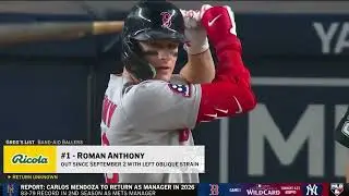 MLB Network сообщает, что травма Романа Энтони в IL является самой серьезной травмой среди всех к...