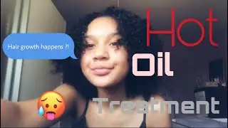 Hot oil treatment tutorial| easy steps| all hair types!