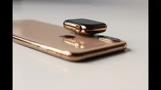 GOLD Combo Unboxing! iPhone Xs Max & Apple Watch Series 4 first view