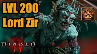 Incinerate lvl 200 Tormented Uber Lord Zir - Season 4 Diablo 4 Sorc Build