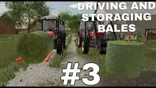 Driving and storaging hay bales with same explorer 85 and zetor 7245 #3