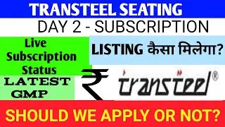 Transteel Seating Ipo 🔴 Transteel Seating Technology Ipo Review 🔴 Transteel Seating Ipo Gmp