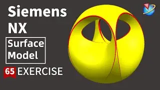 Siemens NX Tutorial for beginners,surface  exercise -65