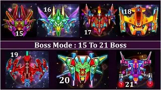 Galaxy Attack: Alien Shooter | New Boss Mode | 15 to 21 Boss Walkthrough | By Apache Gamers Official