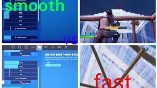 Fortnite | smooth vs fast with settings (linear)