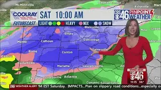 Wintry mix heads for metro Atlanta