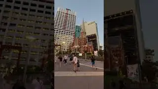 Road Crossing in King George Square #australia #brisbane