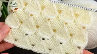 Дизайн свитера всего из двух петель #простые схемы вязания #дизайн для вязания #схемы для вязания...