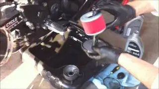 How to change oil on a ninja 250