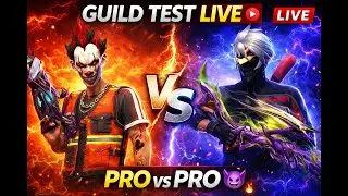LIVE 🔴 Free Fire Guild Test | Only Pro Players Join!