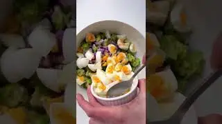 Creamy Broccoli Egg Salad ✨🥦🥗 | Keto Meal | Low-carb Lunch | #keto #ketorecipe #lowcarb