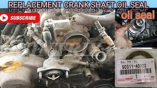 CRANK SHAFT OIL SEAL REPLACEMENT LEXUS SEDAN 👨‍🔧👨‍🔧