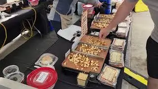 Getting Some Cheese Snack at the Wisconsin State Capitol Weeekend Market