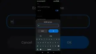 How to change sim card name redmi note 8 #youtubeshorts #trending #android