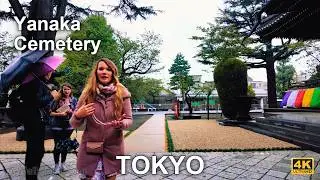 Uguisudani, Nippori, Yanaka Cemetery Rainy Walking Tour at Tokyo, Japan 2025.