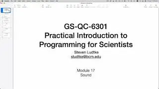 Python Programming for Beginners - Module 17 - Sound