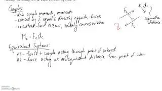 Recap of Couples and Equivalent Systems