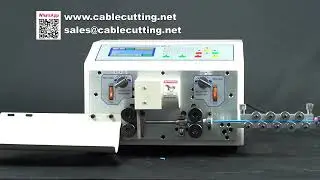 Small Wire Processing Automatic 2 Wheel Drive Stripping and Cutting Machine C/N