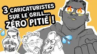 BATTLE ! - Combat de caricatures entre Gregdizer, Malo Kerfriden et Chris Regnault