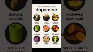 9 Superfoods to Naturally Boost Your Dopamine & Mood 🧠✨ #ytshorts #knowledge