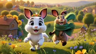 Three Naughty Bunnies Hide in Shoes | Funny Bunny Song for Kids | Nursery Rhymes and Learning Songs