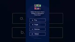 How Smart Are You? Synonym Challenge! EP01 #englishquiz