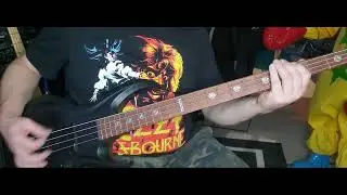 Ozzy Osbourne  -- Shot in the Dark bass cover / play along 