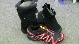 Ice Bugs and Salomon Spike Cross winter traction footwear