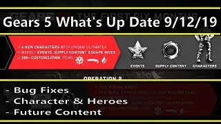 Gears 5 What's Up! - Bug Fixes, Character Skins Explained, Future Content News!