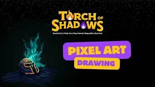 Drawing an Obelisk of Torch of Shadows on Aseprite - Chainheart Pillar