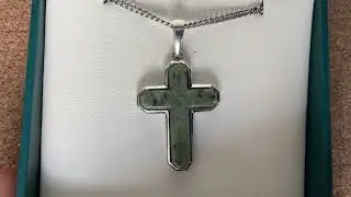 Connemara Marble Celtic Cross Necklace