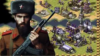 ☭ The POWER of SOVIET RUSH on Funny big map x4 online multiplayer Red Alert 2 Gameplay Kikematamitos