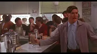 Back To The Future (1985) - Chocolate Milk In Cafe 80s scene