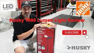 Husky LED Work Light 7901304012  Homedepot with stand 7000 Lumens 1006221711