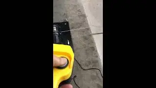 Garage Floor Mounted Winch to Pull Vehicles into Garage
