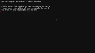 Python Challenge 10 - Rectangle Calculator