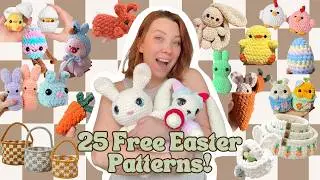 ✨I found 25 FREE Easter patterns so you don't have to!! ✨