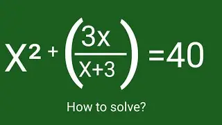 Harvard University admission interview Math Olympiad |Algebra solution |