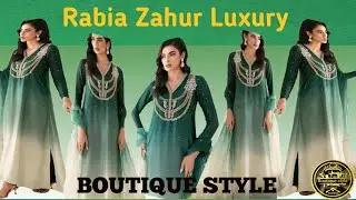 Rabia Zahur Luxury Dress 2025 | Elegant Gradient Green Formal Wear