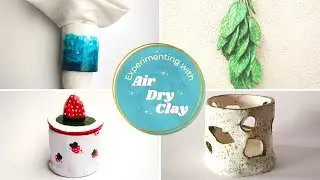 4 Easy Air Dry Clay Home Decor Projects | Easy Clay Projects | DIY Home Decor | Easy Art | Noopur V.