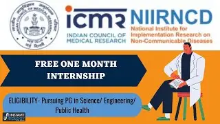 ICMR-NIIRNCD: Free Internship for Students of Science/Technology and Public Health