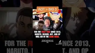 AOT против Большой Тройки 👀 #аниме #aot #bleach #naruto #onepiece