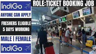 🚨 IndiGo Airlines Walk-In Drive ✈️ | Airport Location | Freshers | Good Salary 💰 | 100 Openings 🎯