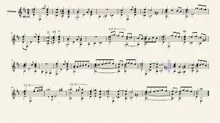 Gagliarda dal Passo mezzo &ndash; Anonymous, XVI century (guitar sheet music)