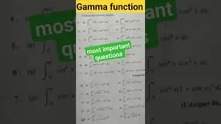 Gamma function, most important question for bsc, engineering maths, rpsc 2nd grade, 1st grade exam
