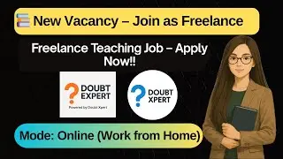 How to Become Online Teacher | Teaching Job | Work From Home | Doubt Xpert Hiring | Doubt Expert Job